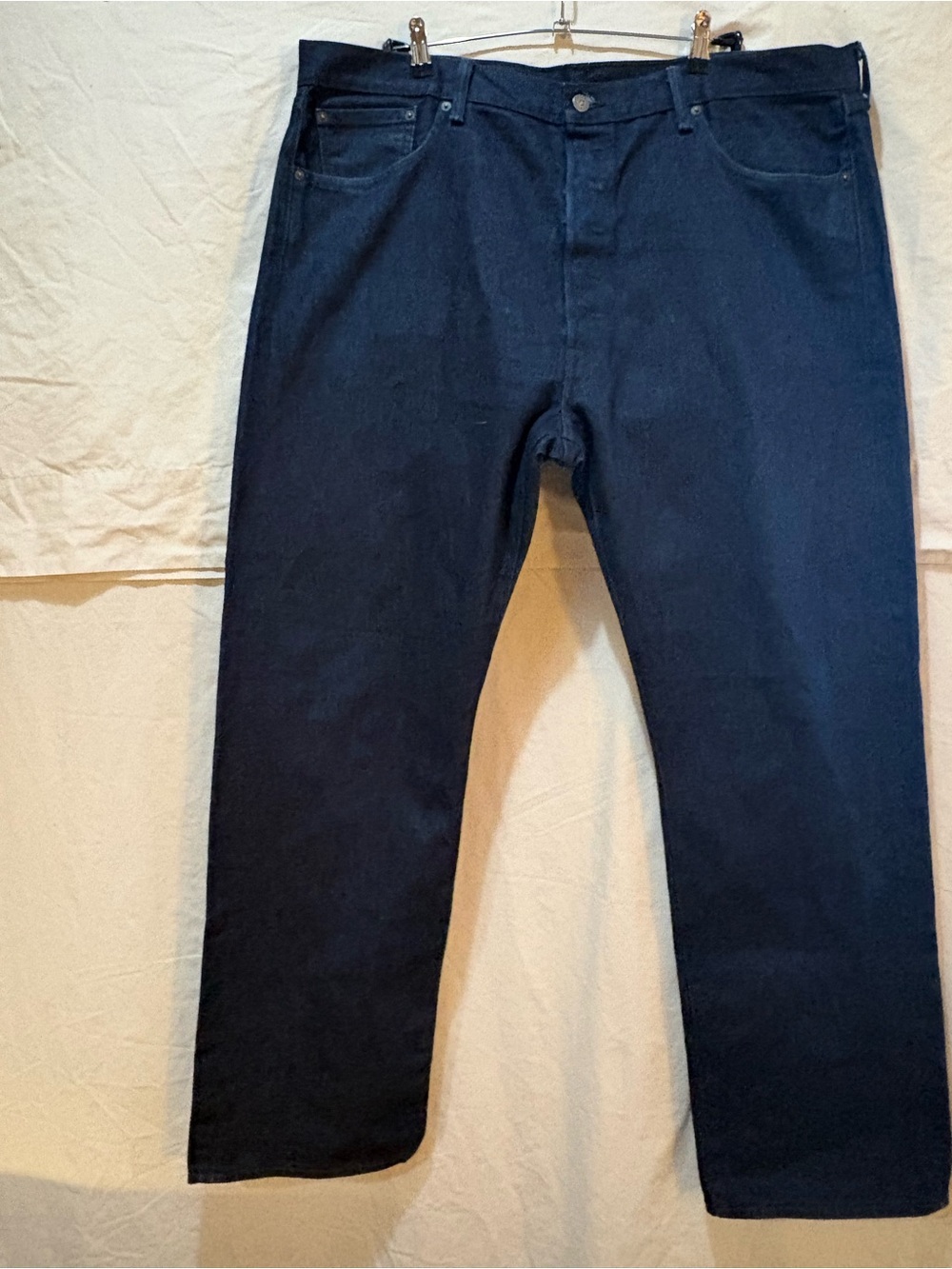 Levi's 501 White Oak Cone Denim Navy Straight-Leg Men's Jeans